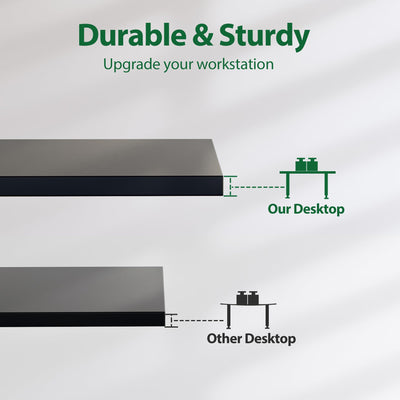 Electric Standing Desk, 71 x 31.5 Inches Height Adjustable Desk, Sit Stand up for Work Office Home, Ergonomic Rising Computer Table with Memory Preset, Black