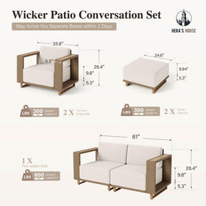 Patio Conversation Set for Lawn Garden