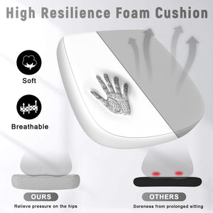Ergonomic Office Chair, Mid Back Desk Chairs with Adjustable Height, Swivel Chair with Flip-Up Arms and Lumbar Support, Breathable Mesh Computer Chair for Home/Study/Working, Grey