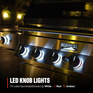 6-Burner Convertible Natural Gas Smart bbq Grill Stainless Steel Denali 605 with BBQ Cover (Without Conversion Kit)