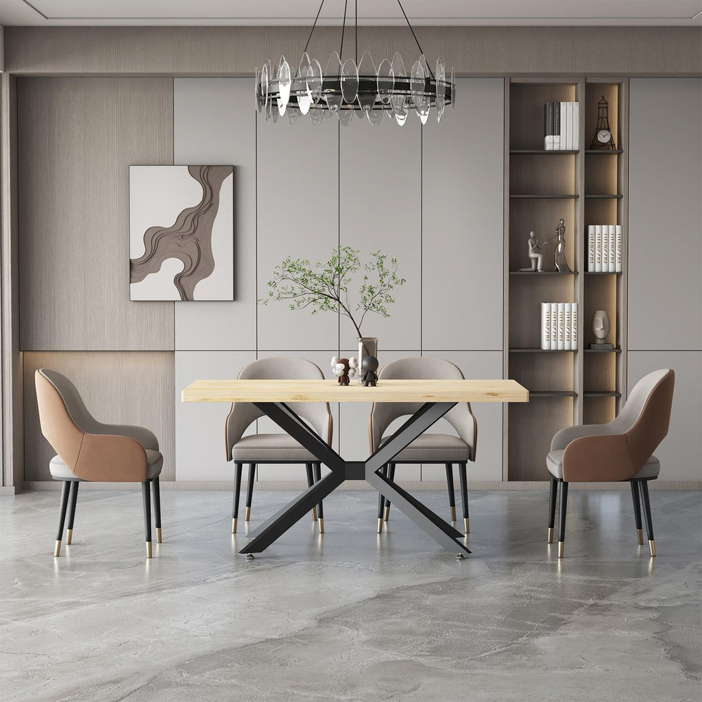 Modern Table Base Black 29" Metal Dining Table Legs with Suction Cups, Desk Base for Marble,Glass,Wood Top, Furniture Legs for Coffee Table, End Table, Home,Kitchen, Office