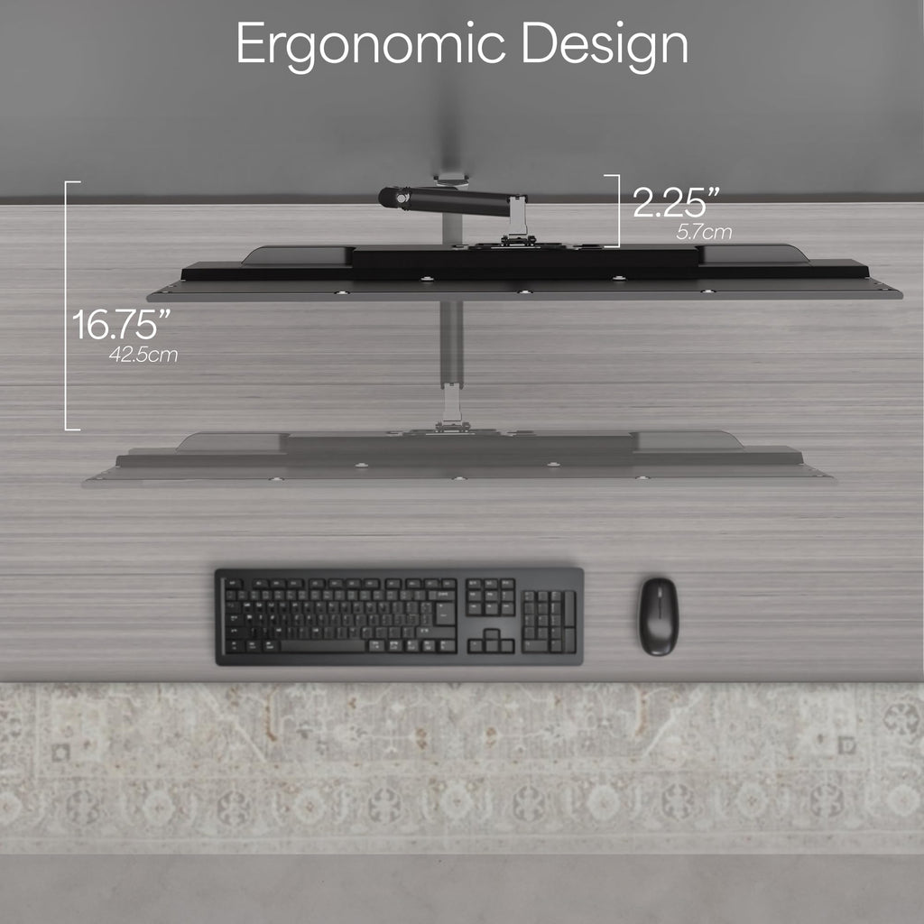 Premium Aluminum Single TV Wall Mount for 23 to 43 inch Screens, Adjustable Arm, Fits up to VESA 200x200, MOUNT-G200B