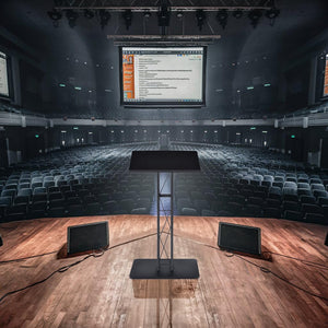 Podium, Modern Metal Podium for Churches, Meetings, Halls