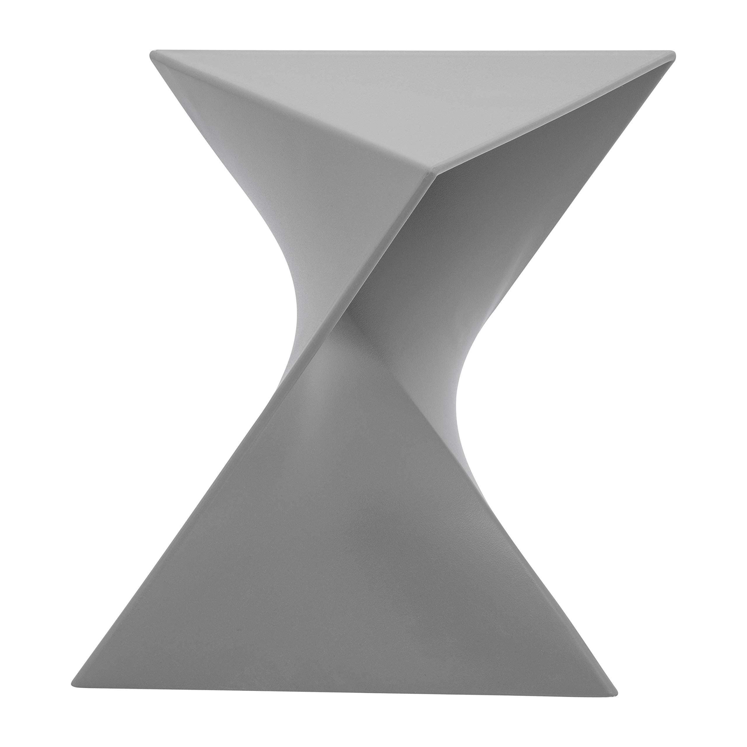 Modern Grey Accent Side Table - Stylish Side Vanity Table for Bedroom & Living Room