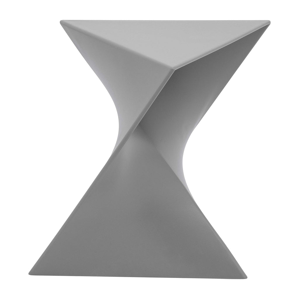 Modern Grey Accent Side Table - Stylish Side Vanity Table for Bedroom & Living Room