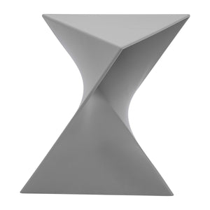 Modern Grey Accent Side Table - Stylish Side Vanity Table for Bedroom & Living Room