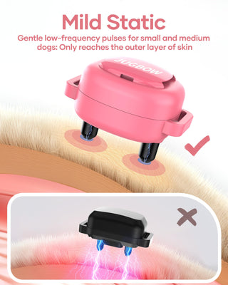 Dog Training Collar - 4200FT Remote Dog Collar with 3 Training Modes for Small Dogs with Pet ID Tag & Security Lock, IPX8-Waterproof Rechargeable E-Collar for Mini Small Medium Dogs (Pro Pink)