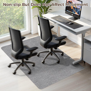 Office Chair Mat,Hard Floor Chair Mat Suitable for Hardwood and Tile Floors,Large Non-Slip Floor Protection Mat,Does Not Pill,Grey(36