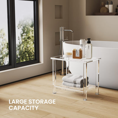Acrylic Shower Bench for Inside Shower 13.98