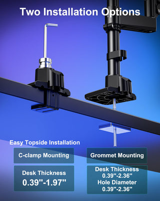 Dual Monitor Arm for Max 49