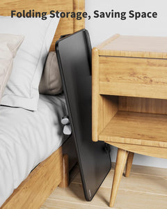 Height & Angle Adjustable Laptop Stand for Bed, Lap Desk Bed Tray Table, Light Weight Foldable Portable Laptop Table for Couch Sofa Chair Floor Desk for Adults, Kids (Black)