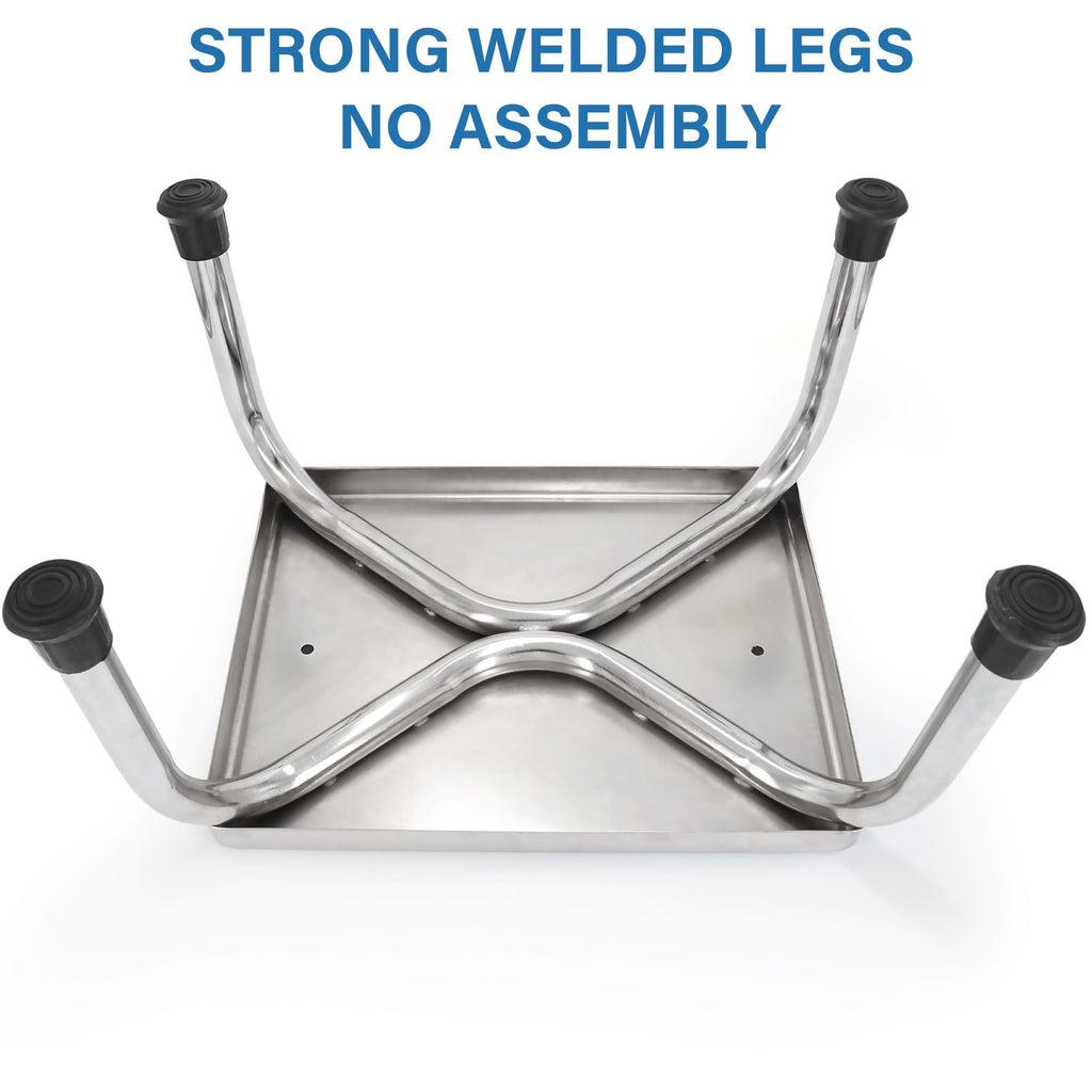 Medical Foot Step Stool 350lbs Heavy-Duty Welded Steel Legs, Fully Welded Single Construction Frame, Anti-Skid Rubber Platform