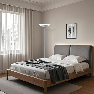 Silver Torchiere Floor Lamp - 30W Dimmable LED Standing Lamp with Remote/Button Control, 1800Lm, 3000-6500K, 72in Bright Standing Pole Light for Living Room Bedroom Office Corner