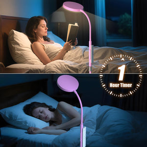 Floor Lamp, Adjustable Height Floor Lamps for Living Room Bedroom, 120 LED Super Bright Standing Lamp Remote Control Dimmable Gooseneck Tall Stand Reading Lamp for Office Craft, Pink