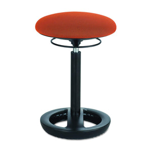 Twixt Active Movement Seating Chair, Ergonomic Support, Adjustable Height, Orange Mesh
