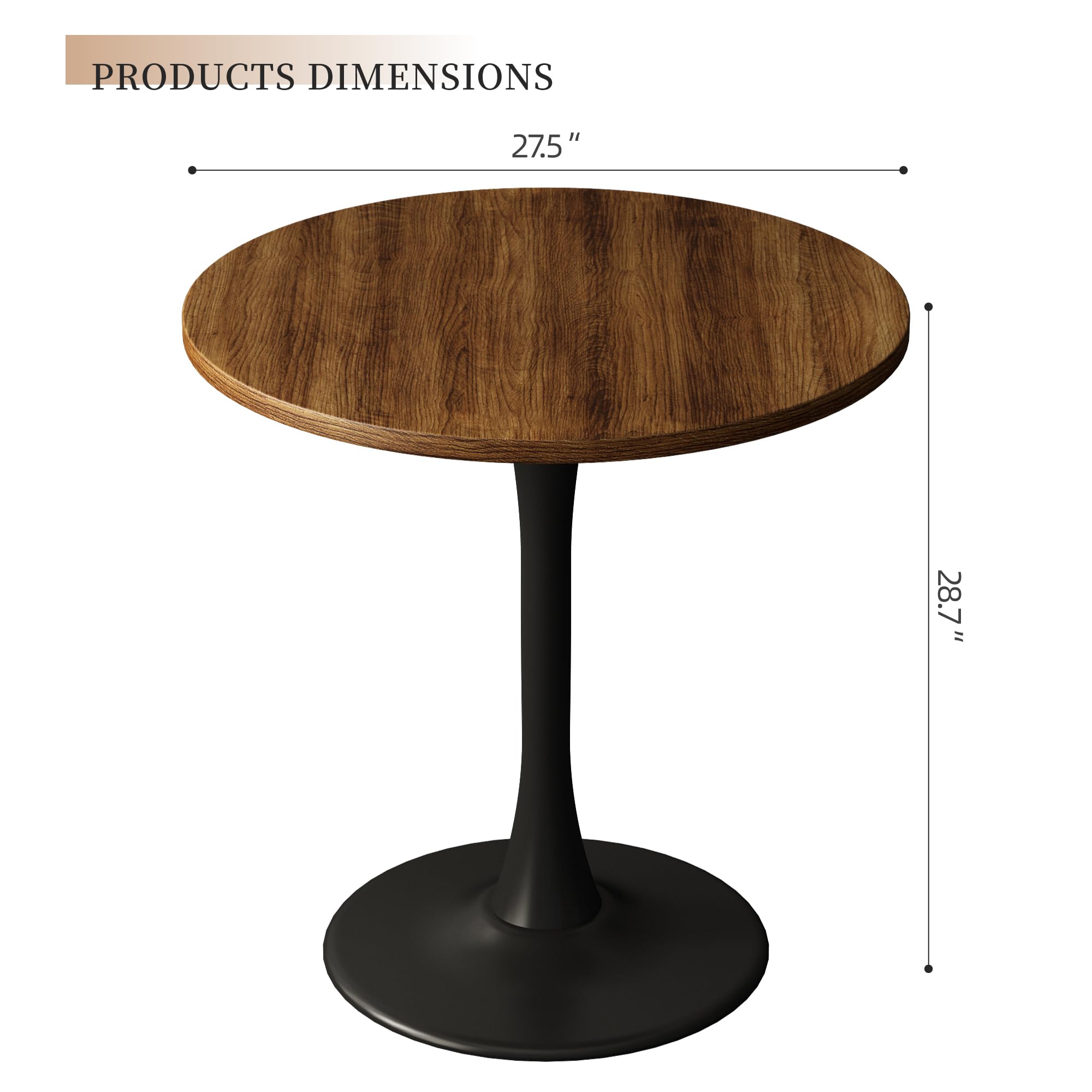 Round Dining Table 27.5