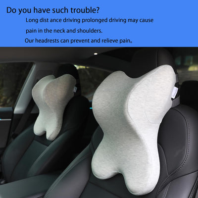 Neck Pillow for Driving Gaming Chair Headrest Pillow Office Chair Neck Pillow Ergonomic Design Double Straps Design Suitable for Different Heights