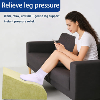 Foot Rest for Under Desk at Work, Ergonomic Under Desk Footrest with Washable Cover for Office, Home & Gaming Leg Elevation Pillow Fruit Green
