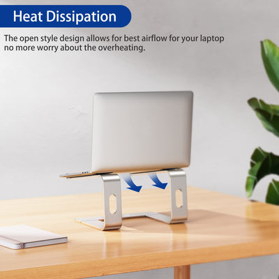 Aluminum Laptop Stand, Ergonomic Detachable Computer Stand, Notebook Riser, Laptop Mount Compatible with Air, Pro, Dell, HP, Lenovo More 10-15.6