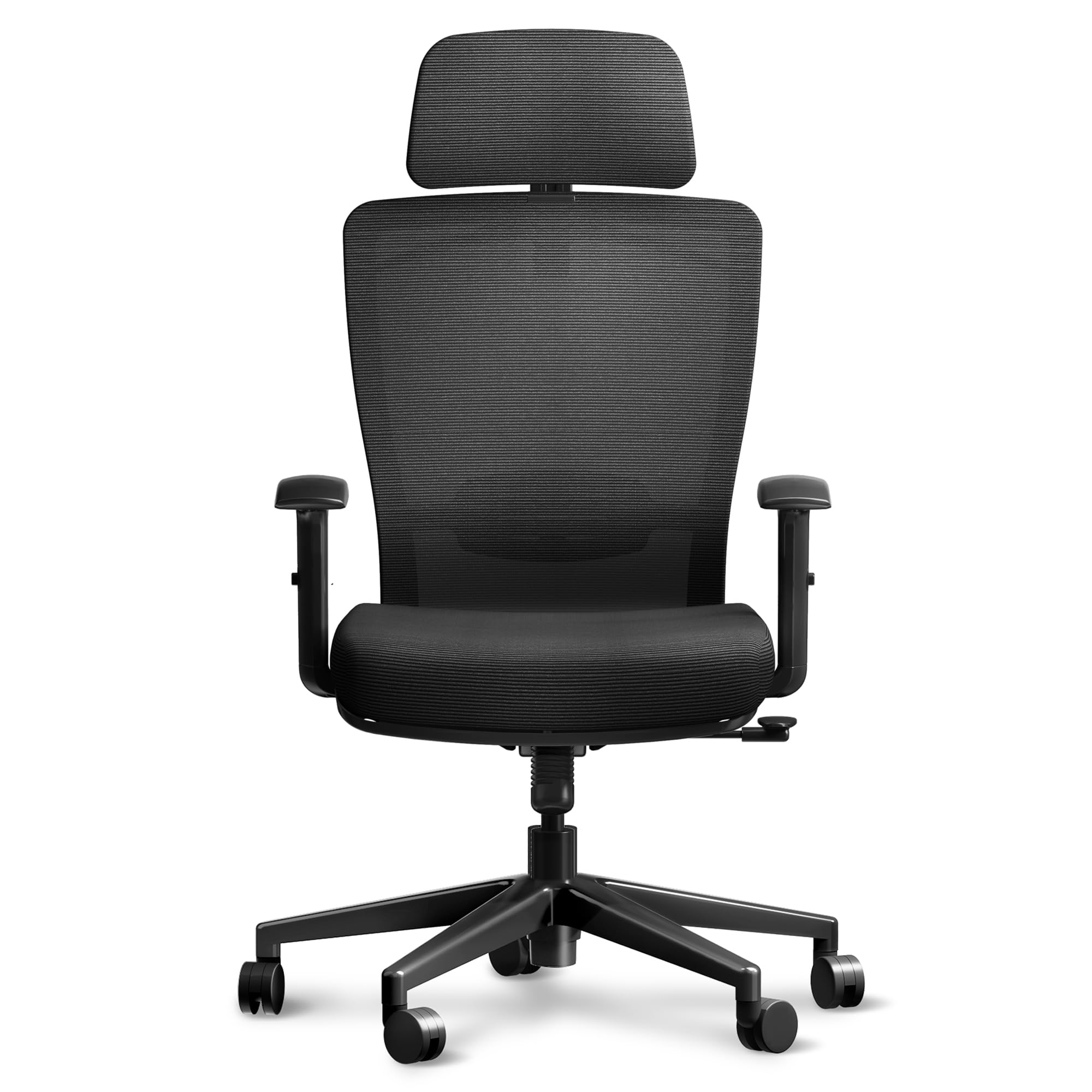 Ergonomic Office Chair High Back Computer Chair Home Office Desk Chairs with Lumbar Support/Heavy Duty Base/Headrest/Lockable Back, Comfortable Foam Seat Cushion, ErgoChair Pro, Black