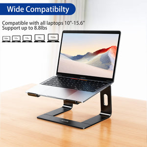 Aluminum Laptop Stand, Ergonomic Detachable Computer Stand, Notebook Riser, Laptop Mount Compatible with Air, Pro, Dell, HP, Lenovo More 10-15.6