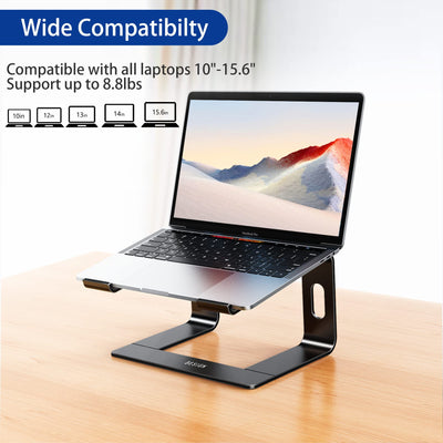 Aluminum Laptop Stand, Ergonomic Detachable Computer Stand, Notebook Riser, Laptop Mount Compatible with Air, Pro, Dell, HP, Lenovo More 10-15.6