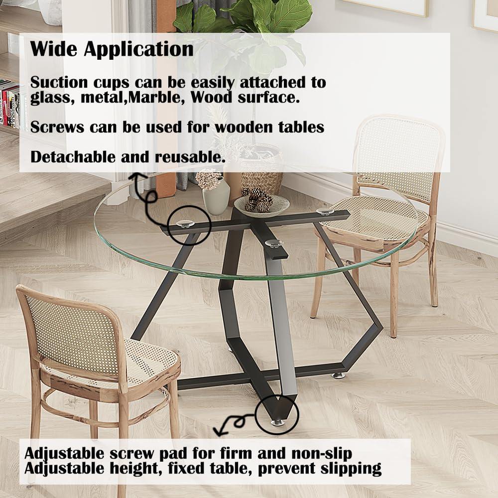 28 Inch Dinning Table Legs,Metal Diamond Shape Coffee Table Base with Suction Cups, Heavy Duty Desk Base for Marble,Glass,Wood Top,DIY Furniture Legs for Home,Kitchen (Black)