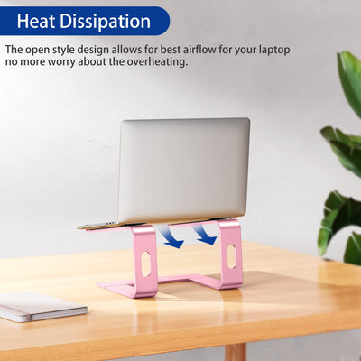 Aluminum Laptop Stand, Ergonomic Detachable Computer Stand, Notebook Riser, Laptop Mount Compatible with Air, Pro, Dell, HP, Lenovo More 10-15.6