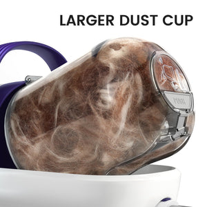 Dog Grooming Vacuum, Pet Grooming Vacuum with Clipper Nail Grinder, 1.5L Dust Cup Dog deshedding Vacuum Brush with 7 Pet Grooming Tools for Shedding Pet Hair, Home Cleaning(Purple)