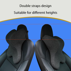 Neck Pillow for Driving Gaming Chair Headrest Pillow Office Chair Neck Pillow Ergonomic Design Double Straps Design Suitable for Different Heights