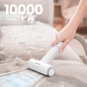 Dog Grooming Vacuum & Dryer, 7-in-1 Pet Grooming Kit with Clipper, 10000Pa Dog Vacuum for Shedding Grooming, Adjustable Speed & Temp, 55dB Low Noise,1.7L Dust Cup