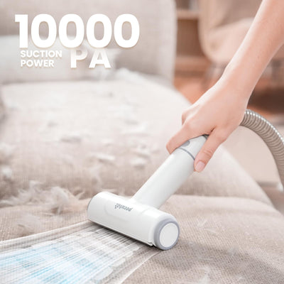 Dog Grooming Vacuum & Dryer, 7-in-1 Pet Grooming Kit with Clipper, 10000Pa Dog Vacuum for Shedding Grooming, Adjustable Speed & Temp, 55dB Low Noise,1.7L Dust Cup