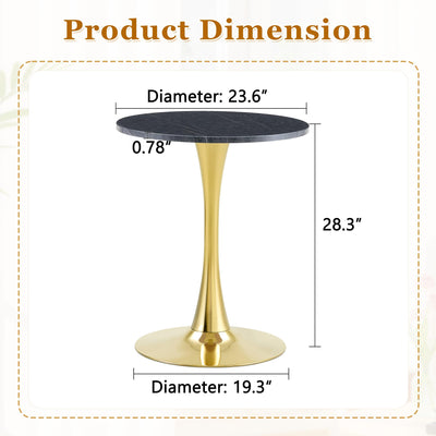 Round Dining Table, 23.6