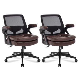 Big and Tall Office Chair, 500lbs Heavy Duty Ergonomic Mesh, Brown