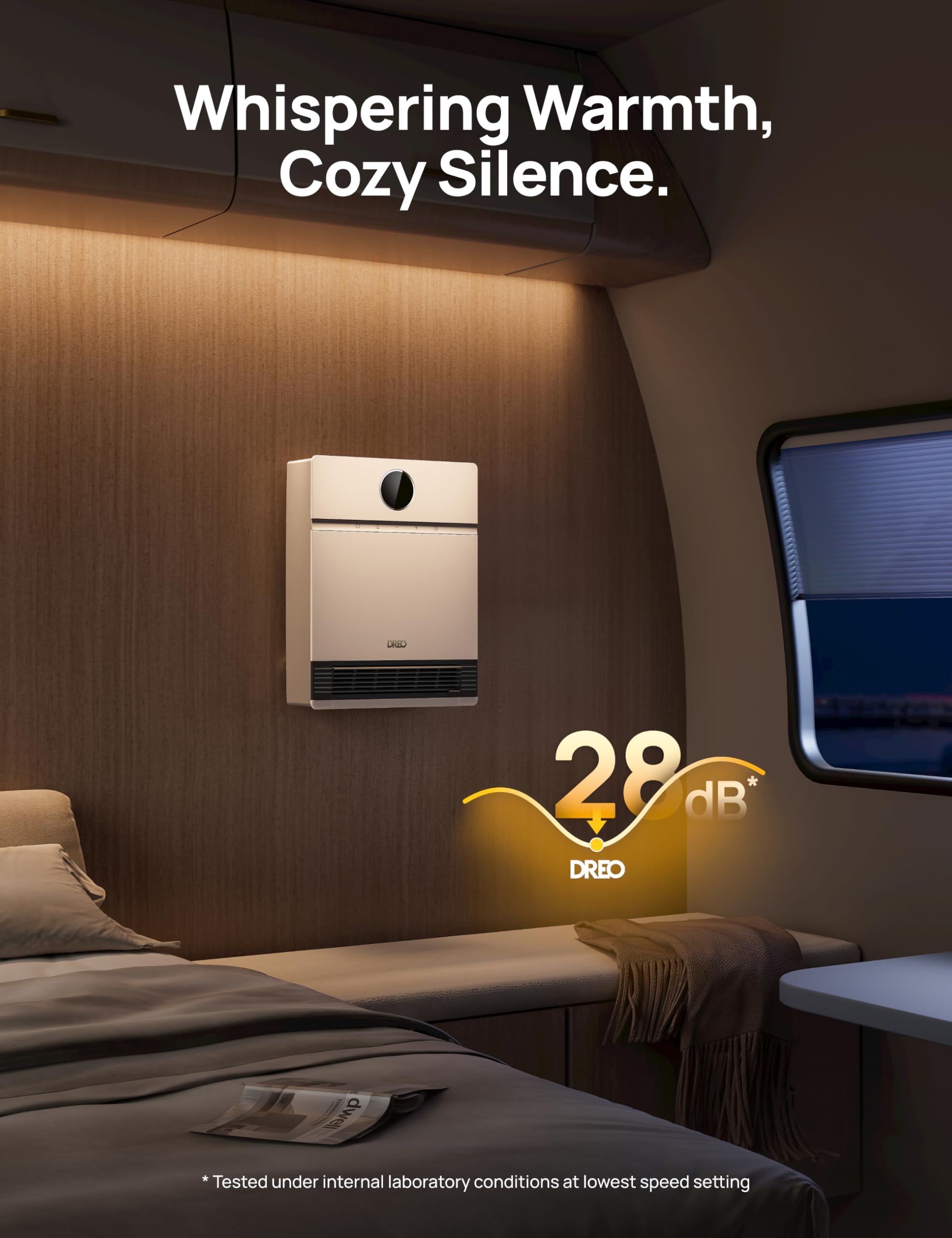 Smart Wall Heater, IP24 Electric Space Heater with ALCI Plug for Indoor Use, 30° Oscillation, Adjustable Thermostat, Remote Control, Works with Alexa, 24H Timer, Easy-mounted Heater for Bathroom