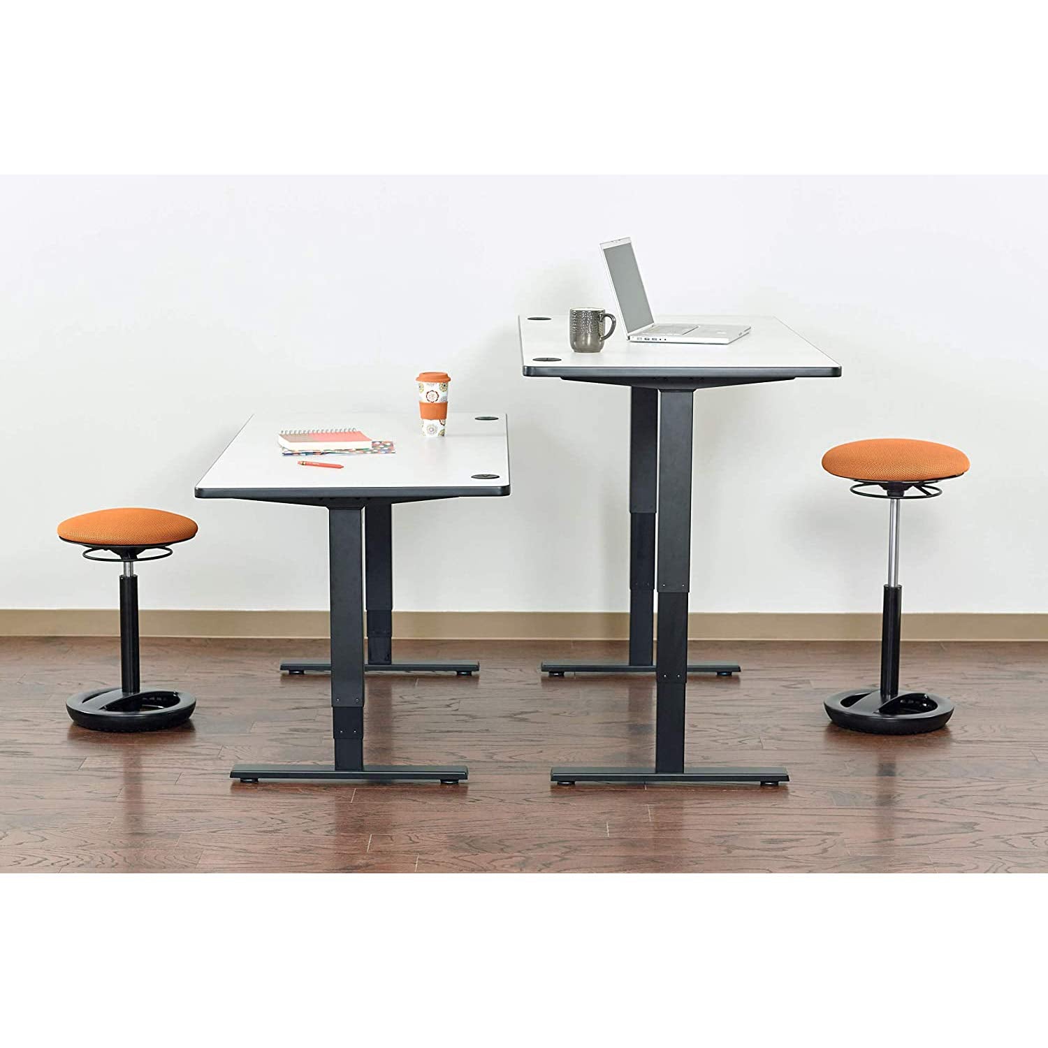 Twixt Active Movement Seating Chair, Ergonomic Support, Adjustable Height, Orange Mesh
