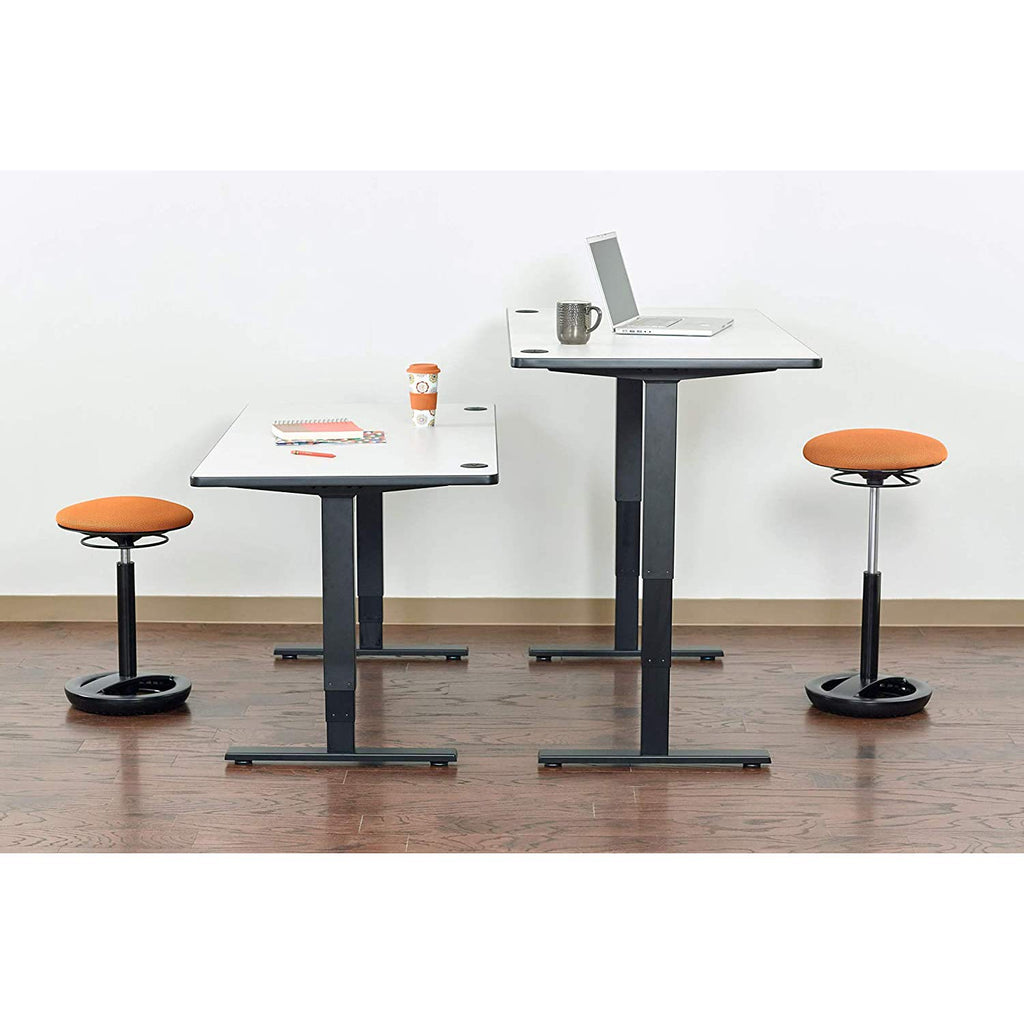Twixt Active Movement Seating Chair, Ergonomic Support, Adjustable Height, Orange Mesh