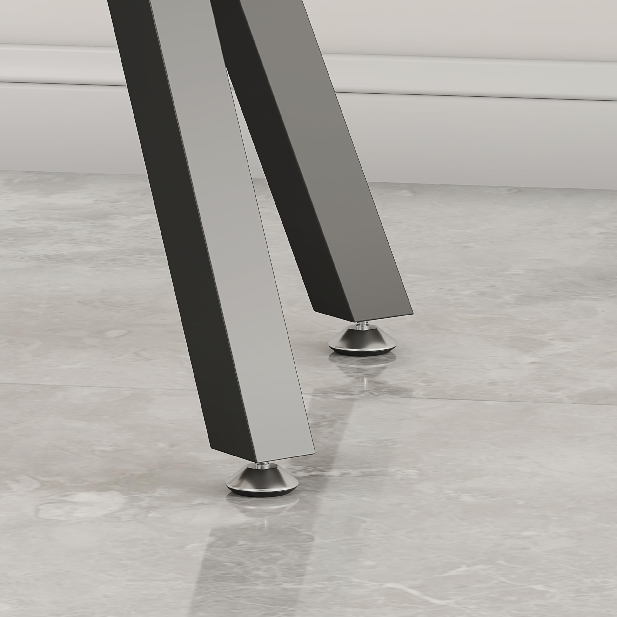 Metal Table Base，Modern Coffee Table Legs 28 Inch, Dining Table Legs for Glass, Marble, and Wood Table Tops, Heavy Duty Desk Legs Furniture Legs for Home,Kitchen,Office (Black)