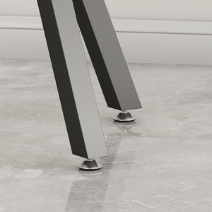 Metal Table Base，Modern Coffee Table Legs 28 Inch, Dining Table Legs for Glass, Marble, and Wood Table Tops, Heavy Duty Desk Legs Furniture Legs for Home,Kitchen,Office (Black)