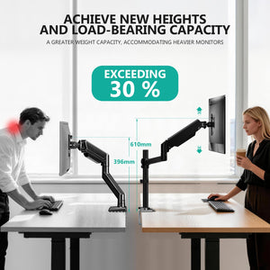 Single Monitor Arm 13-33 Inch, Single Monitor Mount, Vesa Desk Mount up to 19.8lbs Single Monitor Stand with Clamp, VESA 75x75mm or 100x100mm Compatibility(GSDM001), Black