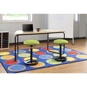 Twixt Active Movement Seating Chair, Ergonomic Support, Adjustable Height, Green Mesh