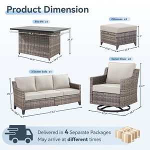 Patio Furniture Set with 42.5