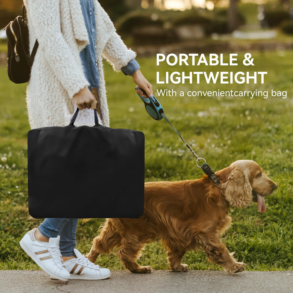 Dog Playpen, Medium Puppy Pet Playpen, Dog Crate Tent Cage Indoor/Outdoor, Portable Pop Up Dogs Kennel Playpen with Carrying Case for Dogs/Cats/Rabbits, Hot Pink