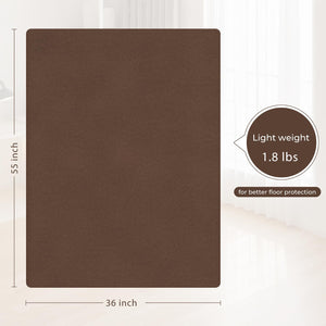 Office Chair Mat,Hard Floor Chair Mat Suitable for Hardwood and Tile Floors,Large Non-Slip Floor Protection Mat,Does Not Pill,Coffee(36