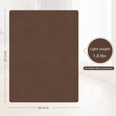 Office Chair Mat,Hard Floor Chair Mat Suitable for Hardwood and Tile Floors,Large Non-Slip Floor Protection Mat,Does Not Pill,Coffee(36