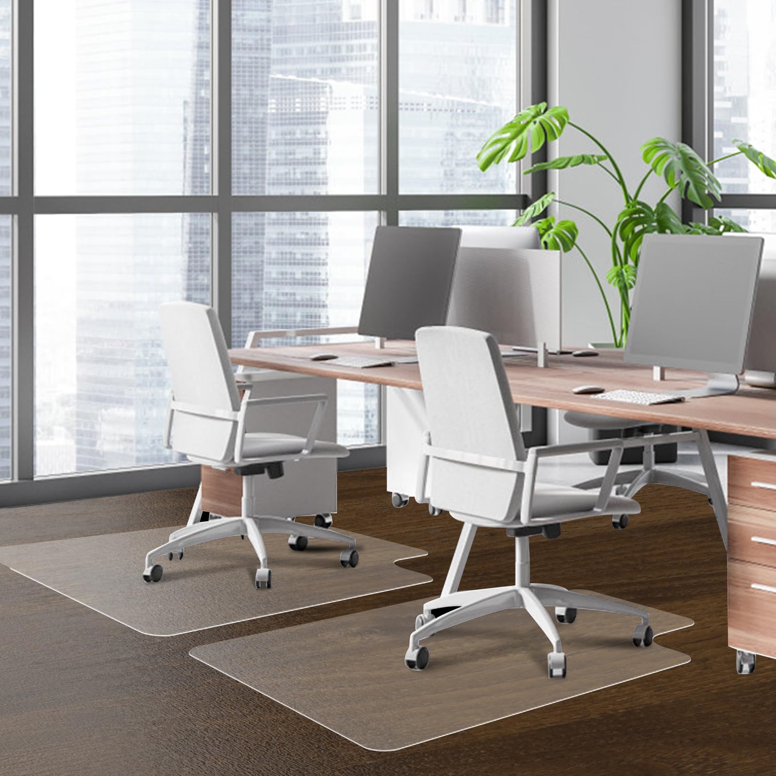 Office Chair Mat for Hardwood Floors - 36"x47" Desk Chair Mats Home Floor Protector Heavy Duty - Easy Clean