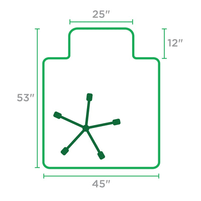 Office Chair Mat for Low‑Pile Carpet – 45