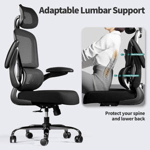 ( Black Pack of 10) Office Chair Ergonomic Desk Chair, 330 LBS Home Mesh Office Desk Chairs with Wheels, Comfortable Gaming Chairs