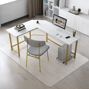 Clear Chair mat for Hardwood Floor 51 x 63 inches Transparent Floor Mats Wood/Tile Protection Mat for Office & Home (51