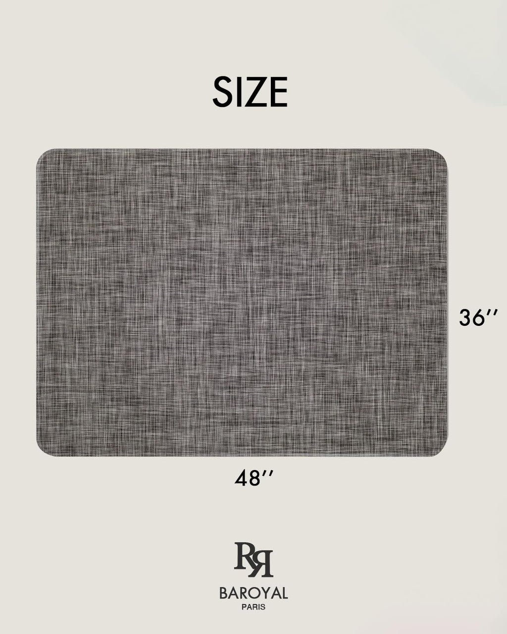 Office Chair Mat for Hardwood Floor Under Desk Computer Rolling Chair Mat for Wood/Tile Floor Non-Slip Heavy Duty Desk Rug PVC Plastic Hard Floor Protector 36" x 48"(Gravel)